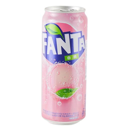 芬达白桃碳酸饮料500ml罐装 商品图0