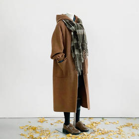 【电影胶片】2024秋冬氛围感时尚百搭棕色复古设计师韩系毛呢大衣外套！