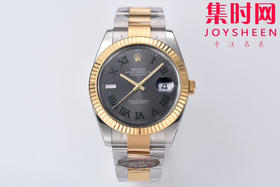 C厂劳力士日志型41mm 间金绿萝 3235机 三珠链 904L钢 男士腕表