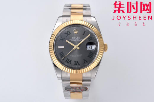 C厂劳力士日志型41mm 间金绿萝 3235机 三珠链 904L钢 男士腕表 商品图0