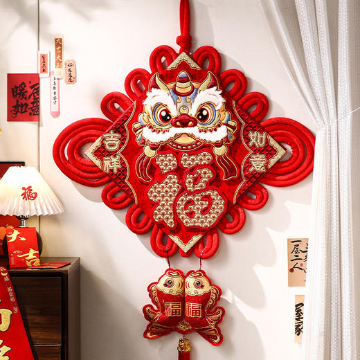 【中国结挂串大号】福字挂件 新年春节装饰 客厅玄关入户门过年挂饰  商品图0