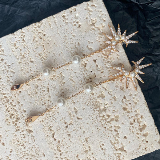 LHWINDSOR Statue of Liberty 自由女神耳环项链轻复古小众设计精致珍珠长链耳环 商品图9