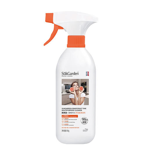 SukGarden蔬果园橘彩星光油污净500g+浴室清洁剂500g+多功能清洁剂500g 商品图5