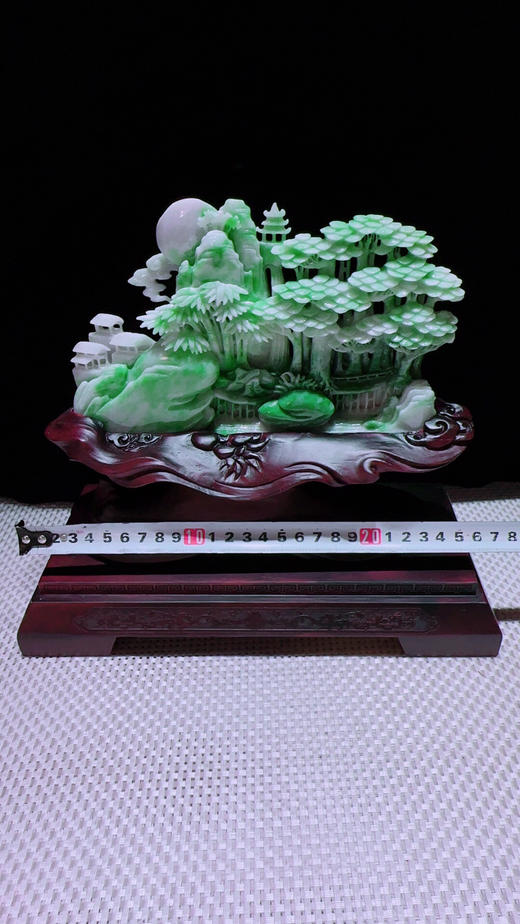 620661翡翠摆件【高山流水】 商品图2