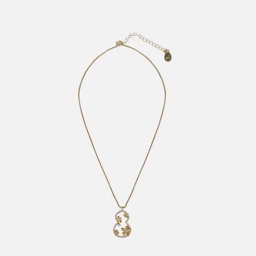 ANGEL ISLAND 铜合金锆石项链 「游园寻梦」系列葫芦窗花项链 商品图3