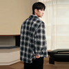gxgjeans男装  春秋季热卖黑白格衬衣翻领长袖衬衫男JED10308764 商品缩略图2