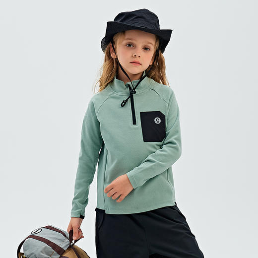 【秋冬必备】【A类品质，云朵般柔糯】SIIJJEYY秋冬季新款儿童 运动卫衣半高领拉链男女童长袖保暖上衣 商品图5