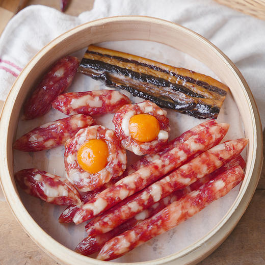 腊味四季福  广州老字号 无添加 传统广式腊肠腊肉蛋黄盏 肉香浓郁香爽不腻 商品图4