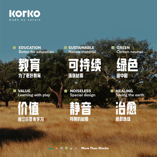 Korko 软积木套装 60片 建构游戏 适合年龄18月+ 成长益智 葡萄牙 801001Z77 商品图3