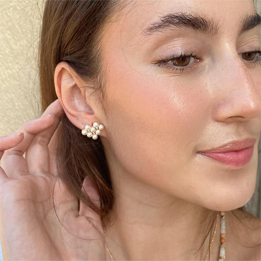 LHWINDSOR 原创设计创意双面爱心饼干耳环 商品图4