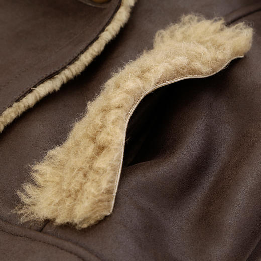 PP601斯尔丽2024冬季新款皮毛一体大翻领时尚减龄外套 商品图5