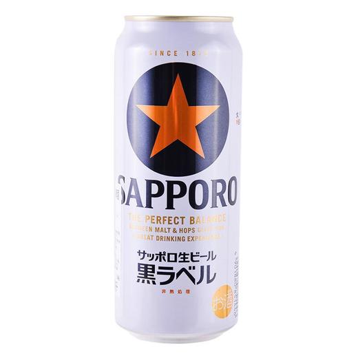 札幌黑标经典生啤酒500ml酒精度(5%vol) 商品图0