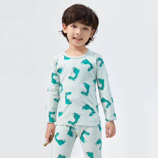 【两套起拍，拍一套不发货】莱卡纯棉儿童秋衣秋裤A类 男女童睡衣家居服内衣套装童装100% 商品图3