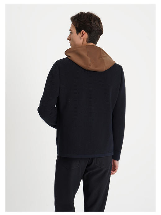 callisto藏青色锦纶混纺外套 商品图4