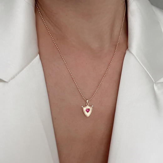 LHWINDSORLHWindsor Fine Jewelry盾牌双面项链 商品图3