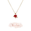 LHWINDSOR 原创设计ins风爱心星球项链红色闪耀圆钻项链 商品缩略图0