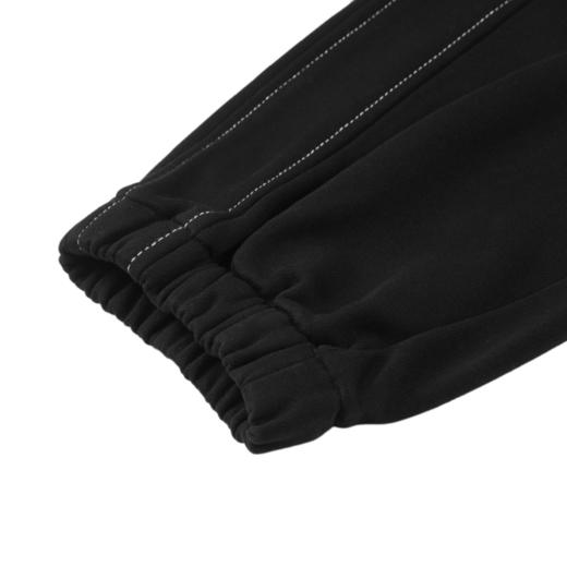 gxgjeans男装春季刺绣束脚休闲针织长裤子 黑色简约休闲裤 商品图4