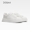 德赛女鞋 秋季头层牛皮百搭休闲小白鞋DS76010 商品缩略图0