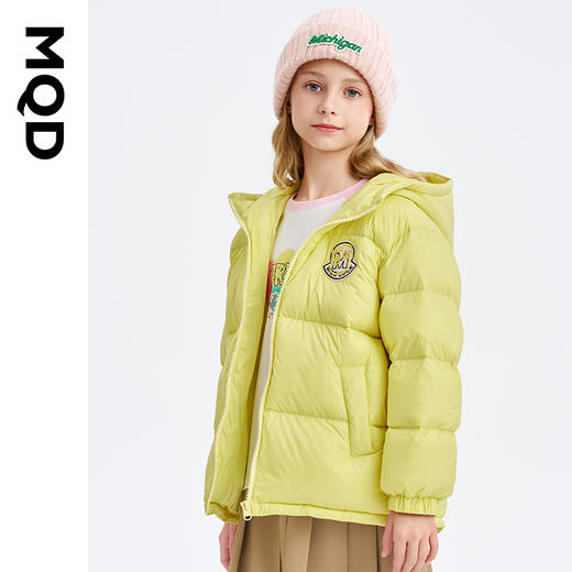 【MQD】童装女大童冬季新款一手长连帽羽绒服 商品图0