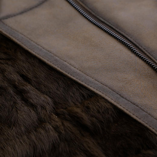 PP602斯尔丽2024新款冬季保暖休闲皮毛一体减龄时尚气质优雅皮草外套 商品图4