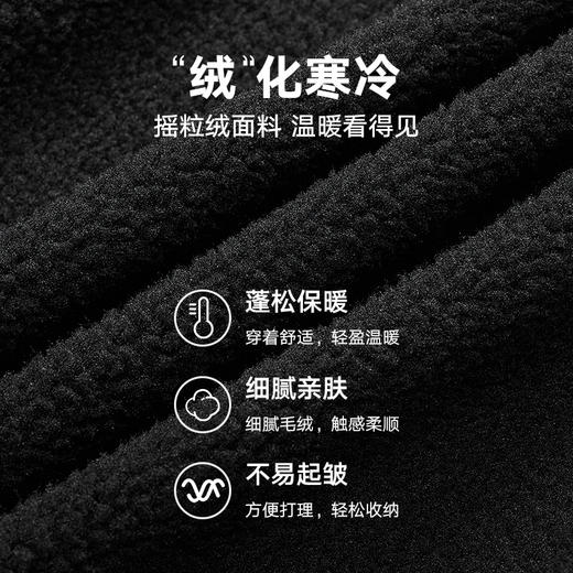 gxg.jeans男装冬季黑色摇粒绒简约夹克连帽夹克 舒适保暖外套 JED12100114 商品图3