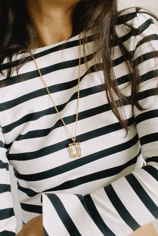 LHWINDSOR 竹节毛衣链长链欧美ins项链 商品图3