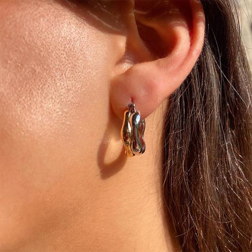 LHWINDSOR 黑洞耳环黑洞吸引戒指个性告白复古设计指环 商品图2