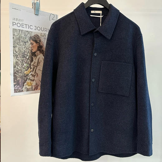 【顺丰包邮】03303 洛诗琳秋冬新款男士翻领羊毛呢子外套1005 商品图4