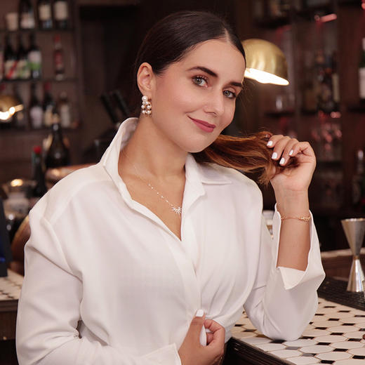 LHWINDSOR 珍珠幸运马蹄耳环欧美复古风U型百搭耳饰 商品图4