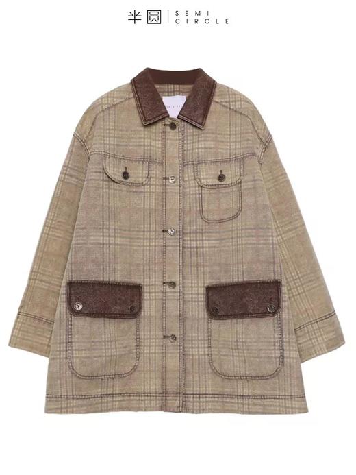 半圆/D23199055-A/短外套套装宽松型高级感外套 商品图3