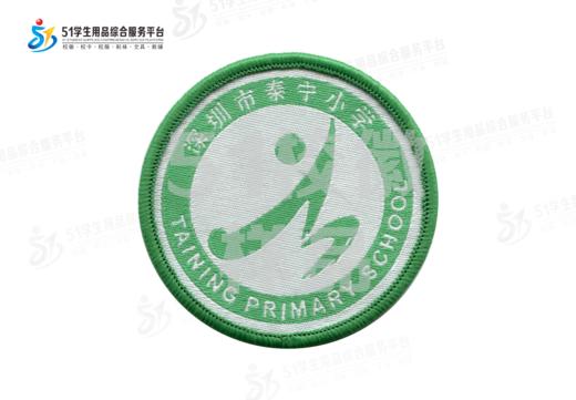 通版深圳市泰宁小学织唛校徽校服礼服布标姓名贴章可缝烫现货发51 商品图0