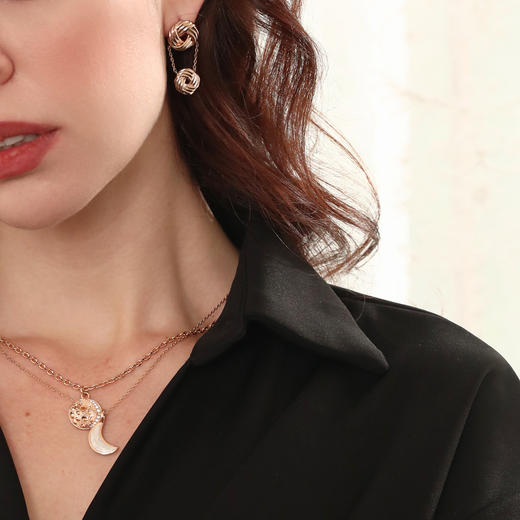 LHWINDSOR 盘扣耳环原创设计东方旗袍盘口新中式耳饰 商品图3