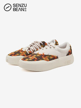 SENZU BEAN仙豆男鞋SZB休闲鞋万圣节主题防滑低帮耐磨平板潮鞋子 南瓜色SZBFTWL005010