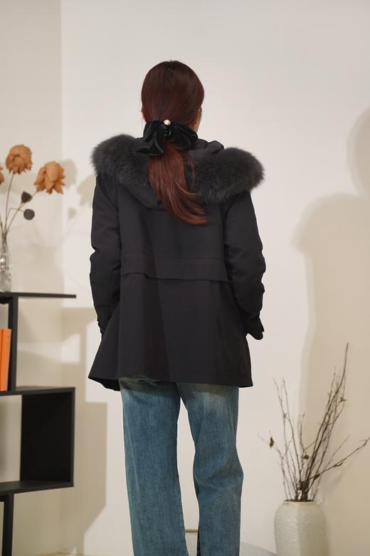 【年货节】臣禾狐狸毛领水貂派克鹅绒服	JZ244250237预售 商品图5