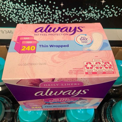 美国直邮特价一盒199元🉐🉐 包税包邮到手❗❗Always Xtra Protection强效保护超长卫生护垫240片日用 商品图7