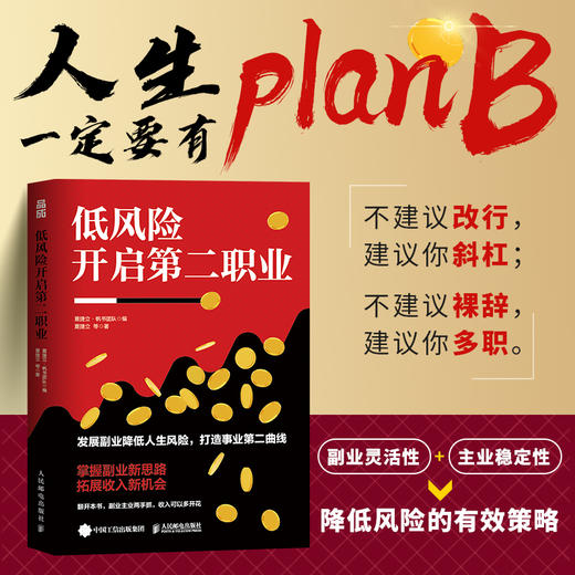 低风险开启*职业 夏捷立·帆书团队著原樊登读书副业赚钱打造个人IP变现短视频直播自由职业 商品图0