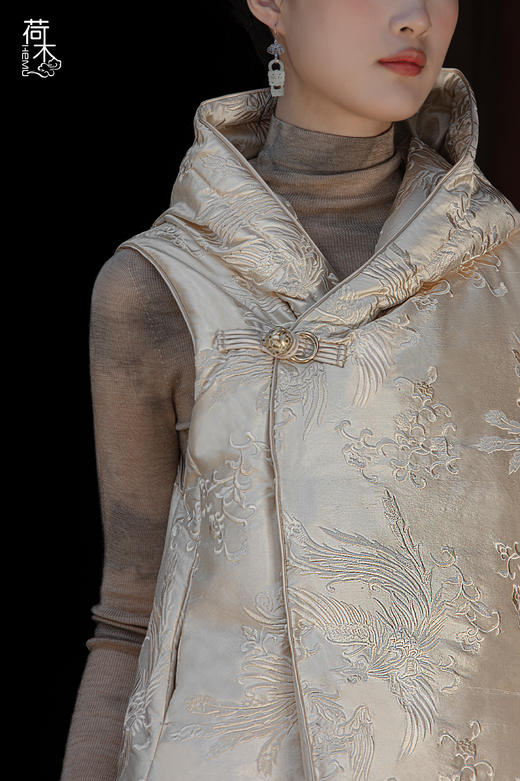 荷木HEMU丨凤来仪·羽绒马甲 商品图2