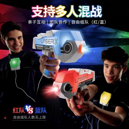 欢乐加Laser-x炫彩酷炫电动玩具枪CS真人吃鸡对战枪男孩 生日礼物 官方标配 商品图0