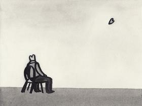 纸本水墨｜仅仅存在_快乐悲伤 只流经我