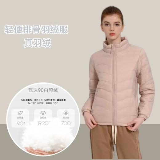 年末清仓：纳趣轻薄羽绒服男女排骨羽绒衣冲锋衣内胆90白鸭绒保暖轻便 商品图0