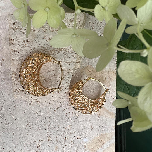 LHWINDSOR 原创设计花篮耳环时尚耳饰女小众设计 商品图4