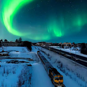 【东北·漠河】5天4晚·雪国列车遇见极光 2人成团（哈尔滨起止 | 马拉爬犁+北红村+北极村+圣诞村+鄂温克驯鹿园+乌苏里浅滩+漠河舞厅）