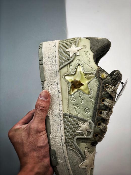 VEASTER x KAALIXTO 西湖龙井绿茶星星潮流休闲防滑耐磨低帮板鞋 KSH230713 商品图2