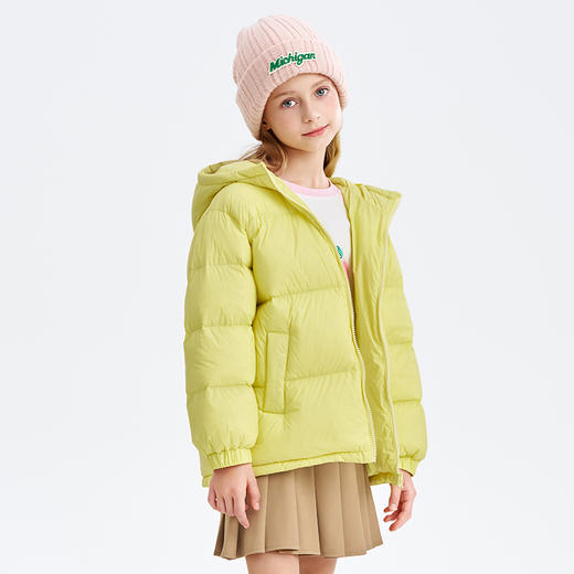 【MQD】童装女大童冬季新款一手长连帽羽绒服 商品图1