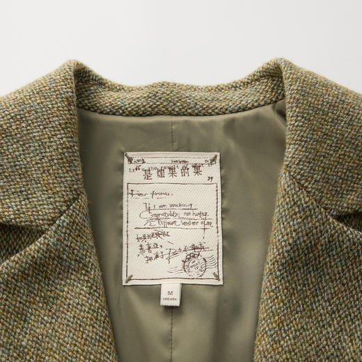 谜底西装马甲2025春季新品时髦通勤宽松100绵羊毛马夹女251MM0002 商品图3