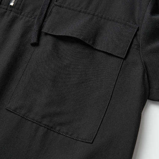 ROMI STUDIO“立体剪裁”休闲宽松立领拉链套头黑色外套W3588 商品图3