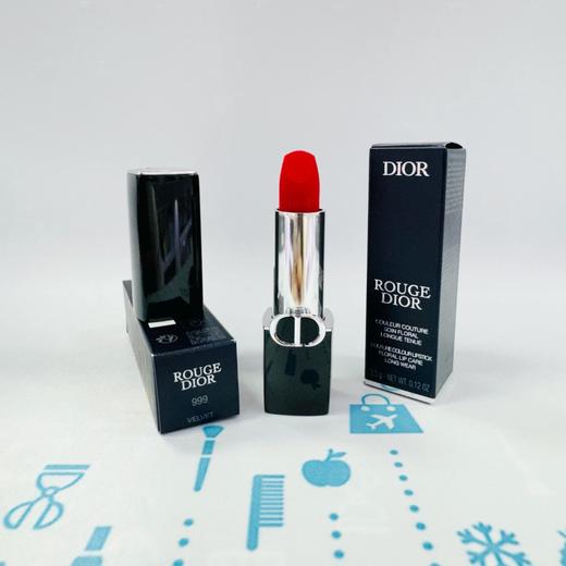 Dior 迪奥烈艳蓝金唇膏#999（丝绒 & 滋润）（658560）（659000） 商品图0