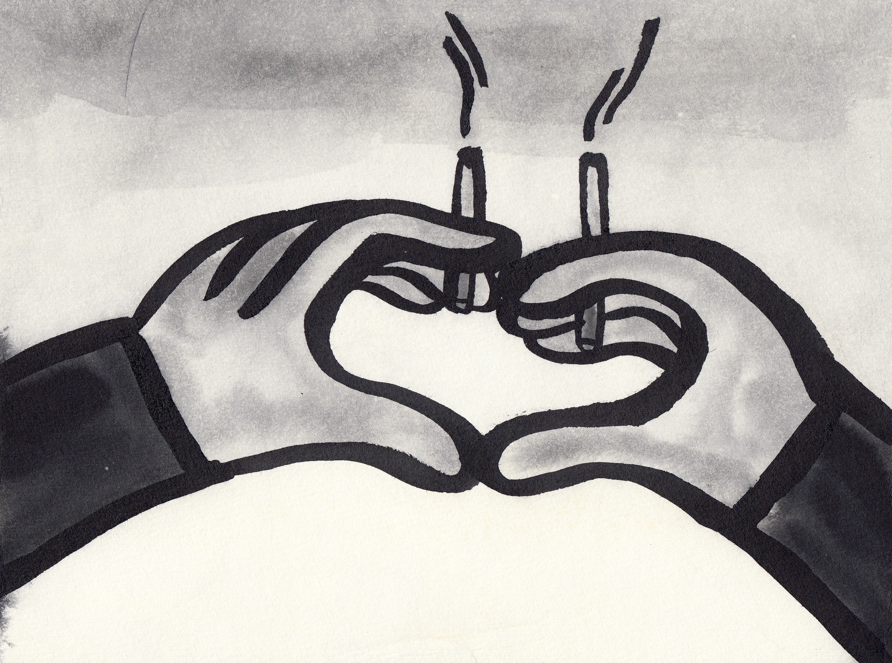 纸本水墨｜是可以的_生活如此 难免沮丧