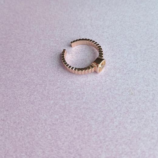 LHWINDSOR 原创设计感戒指柠檬挞戒指黄色极简戒指 商品图2