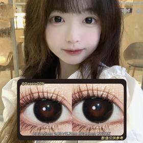 Lvycon半年抛·琉璃镜黑·14.5mm(着色参考13.7mm) 0-1000度(有525/575) 韩产进口·(建议佩戴3-4个月左右更换)